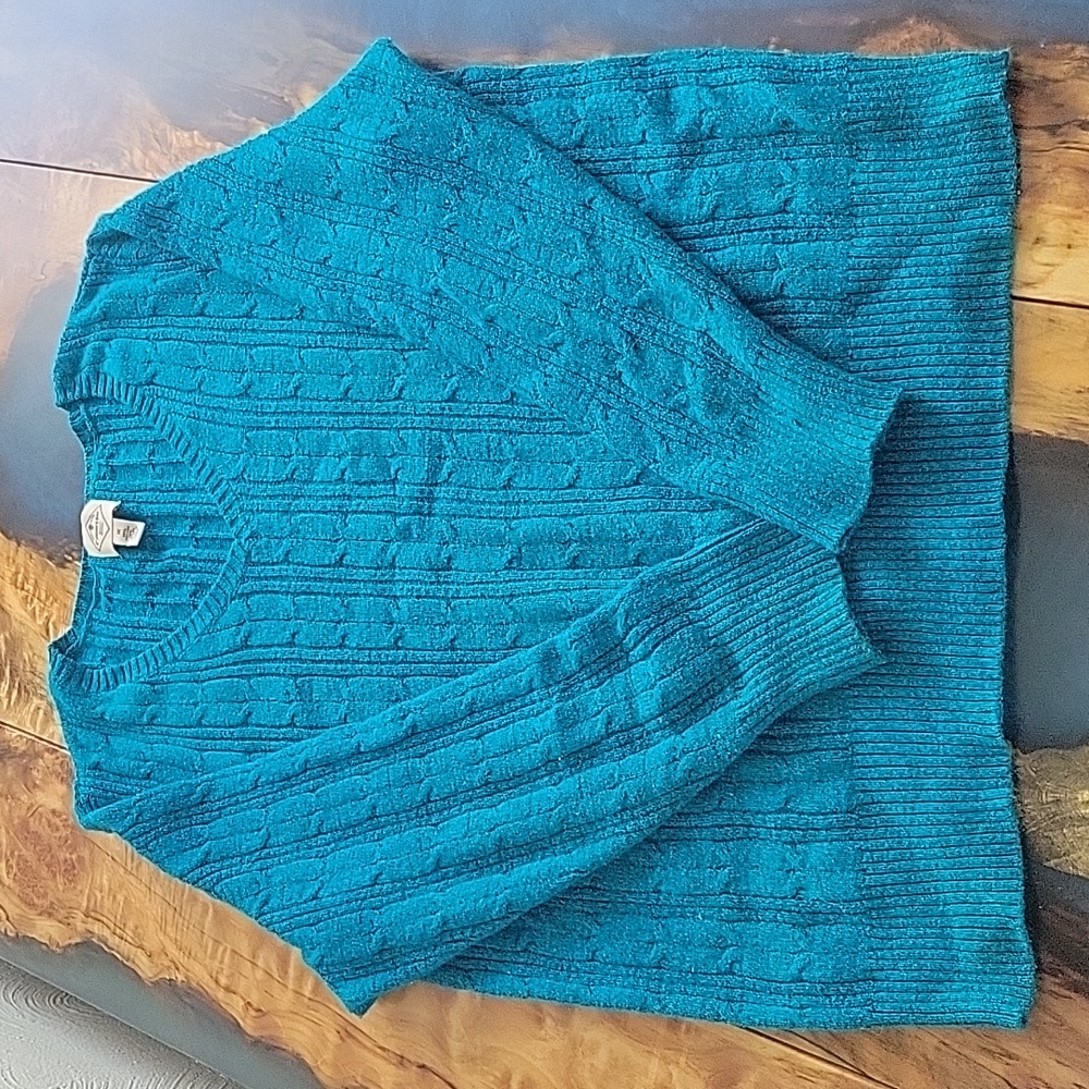 Like New Turquoise Knit Sweater
